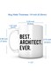 Best Architect Ever-11 Ounce White Ceramic Mug, Gifts for Architects, Architect Teacher Gift, Chief