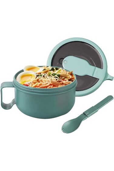 Tazweeq Ramen Bowl Set, Noodle Bowls and Chopstick With Lid, Microwave Safe Ramen Cooker Noodle or