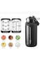 Andgogo 64oz Glass Water Bottles with Straw, Half Gallon Motivational Glass Bottle with Silicone Sl