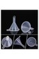 ELECDON Mini Funnel,Mini Clear Plastic Funnels,Multi-Purpose Funnels, Tiny Funnel for Bottle Fillin