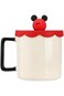 Miniso Disney Mickey Mouse Collection Cartoon Ceramic Drinking Mug with Silicone Lid, 425 ml Capaci