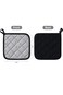 Kitchen Pot Holders Set, Heat Resistant Pure Cotton Potholders Kit for Everyday Cooking and Baking