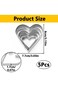 ALMEKAQUZ Heart Cookie Cutter, Stainless Steel Heart Shaped Cookie Cutters, Pastry Cutter Heart Sha