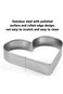 ALMEKAQUZ Heart Cookie Cutter, Stainless Steel Heart Shaped Cookie Cutters, Pastry Cutter Heart Sha