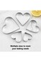 ALMEKAQUZ Heart Cookie Cutter, Stainless Steel Heart Shaped Cookie Cutters, Pastry Cutter Heart Sha