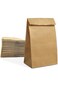 Mintboo Paper Lunch Bags 50 Count Large Brown Lunch Bags 8LB Brown Paper Bags Sack Bulk Strong for