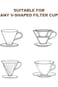 Khazna Coffee Filters, White Size#2,100 Counts 1-4Cups V02 Disposable Coffee Filter Paper Cone, Com
