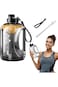 Andtooy Large Water Bottle With Handle - 95 OZ/2.8 L Big Bottle With Straw, Time Marker, and Strap