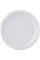 3P Round Disposable Plastic Plates 7" - 50 Pieces