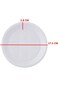 3P Round Disposable Plastic Plates 7" - 50 Pieces