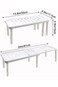 Expandable Kitchen Storage Shelf Organizer (White) - Spice Rack Cabinet Organization, Shelves for K