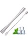 Khazna Muddler for Drink, 10" Stainless Steel Drink Muddler and Mixing Spoon Drink Muddler, Tools f