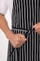 HALAMODO Chef Works Unisex Chef Apron with Pockets Adjustable Bib Apron for Cooking