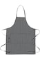 HALAMODO Chef Works Unisex Chef Apron with Pockets Adjustable Bib Apron for Cooking