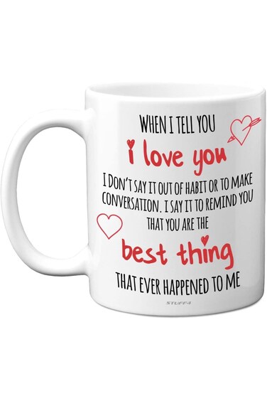 كوب ستاف4 اللطيف لذكرى زواجهما - أحبك، أنت أفضل شيء - هدايا عيد الحب الرومانسية