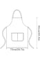 BOMEKS Chef Apron, 2pcs kitchen Cooking Pinafore with 2 Pocket Adjustable Hook Waterproof for Home