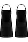 BOMEKS Chef Apron, 2pcs kitchen Cooking Pinafore with 2 Pocket Adjustable Hook Waterproof for Home