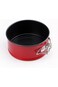 4 inch Red Non-Stick Springform Baking Pan with Removable Bottom 11cm Diameter Round Carbon Cteel B