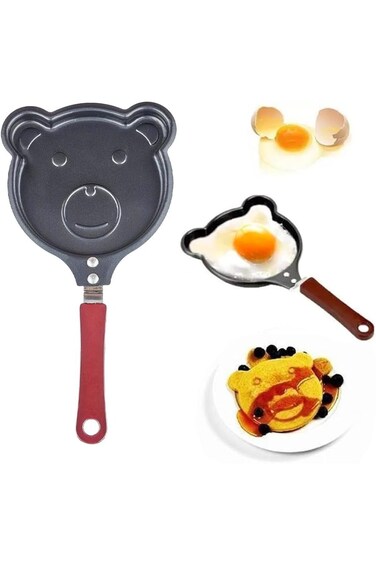 Cartoon Shape Mini Non-Stick Egg Frying Pan/Breakfast Omelette Pan - Pancake Pan Mini Crepe Maker W