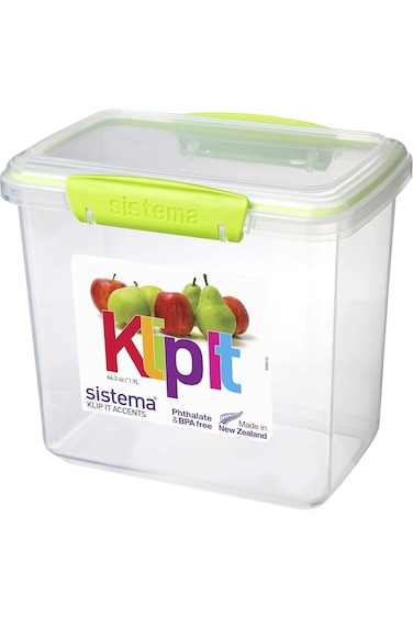 Sistema KLIP IT Accents Food Storage Container, 1.9 L - Assorted Colours