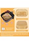 ALMEKAQUZ 100PCS Square Air Fryer Disposable Paper Liner, Non-stick Paper Liner, Oil-Proof and Wate