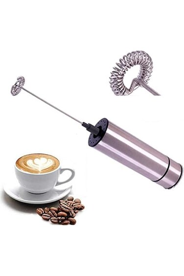 خلاط يدوي لرغوة الحليب الأصلي، خلاط قهوة، صانع رغوة صغير للكابتشينو،
