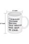 Mug with the phrase printed on it &laquo;I Survived another meeting that should have an email The Office&raquo;