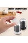 ALMEKAQUZ Salt Shakers,Stainless Steel Spice Mills,Pepper and Salt Shaker with Lid,Small Salt Shake