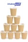 Khaleej Pack Disposable Coffee Cups Paper Cups &ndash; Ripple Cups [50 Cups] 8 Ounces Paper Cups Kraft Du