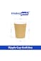 Khaleej Pack Disposable Coffee Cups Paper Cups &ndash; Ripple Cups [50 Cups] 8 Ounces Paper Cups Kraft Du