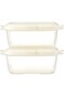 LocknLock Easy Toc Container 2-Pieces Set, 540 ml Capacity, Beige