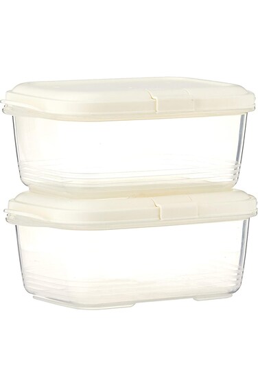 LocknLock Easy Toc Container 2-Pieces Set, 540 ml Capacity, Beige