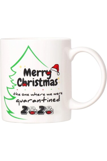 كوب قهوة سيجودباي لعيد الميلاد، هدايا مضحكة لعيد الميلاد، كوب قهوة للحجر الصحي، هدية الفيل الأبيض، إكستشينج