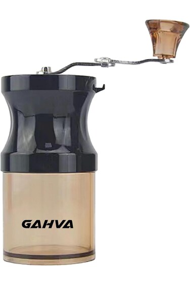 GAHVA V60 Manual Coffee Grinder. (Acrylic, ORANGE)