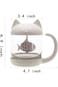 Cute Cat Mug Glass Tea Mug Cup with Fish Tea Infuser Strainer Filter, Kawaii Funny Cool Personalise