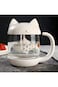 Cute Cat Mug Glass Tea Mug Cup with Fish Tea Infuser Strainer Filter, Kawaii Funny Cool Personalise