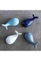 Oasisgalore Set of 4 Blue Whale Ceramic Chopstick Holder Creative Animal Chopstick Rest Spoon Fork