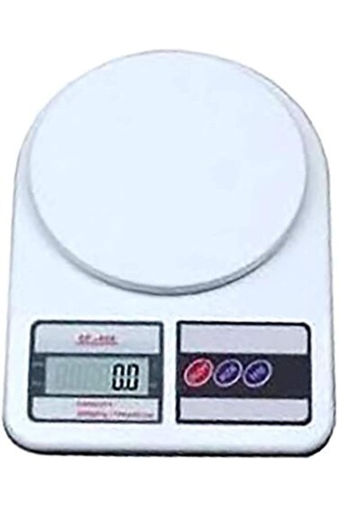 ميزان مطبخ رقمي 7 كجم - أبيض