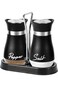 Salt and Pepper Shakers Set, 4 oz Glass Bottom Salt Pepper Shaker with Stainless Steel Lid for Kitc