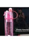 Oasisgalore Water Spray Bottle, 600ML Portable Clear Plastic Spray-Head Anti-Leak Water Bottle Spor