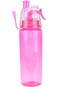 Oasisgalore Water Spray Bottle, 600ML Portable Clear Plastic Spray-Head Anti-Leak Water Bottle Spor