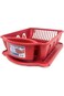 Sterilite (Red) - Medium Size Red Sink Dish Rack Drainer, 43.2cm X 33cm