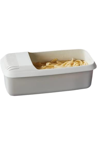 Rayyan Microwave Pasta Cooker with Strainer, Reusable Spaghetti Cooker Vegetable Fruit Storage Box,