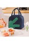 YILANJIN Insulated Lunch Bag Cartoon Packed Lunch Box Tote Lunch Bag with Zipper Small Foldable Wat