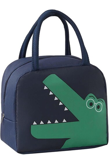 YILANJIN Insulated Lunch Bag Cartoon Packed Lunch Box Tote Lunch Bag with Zipper Small Foldable Wat