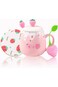 Cute Strawberry Mugs Pink Coffee Mug Ceramic kawaii Cup Morning Tea Milk Fruit Mug with Lovely Lid