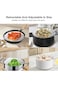 Toriseek Vegetable Steamer Basket, Folding Steaming Basket, Metal Stainless Steel Steamer Basket In