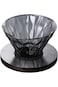 V60 Specialty Coffee Filter and Drip Funnel Size 02 Black Wooden Ring