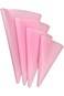 Oasisgalore 4 Sizes Professional Icing Bag Set, Reusable Silicone Piping Bags, Cake Decoration Bags