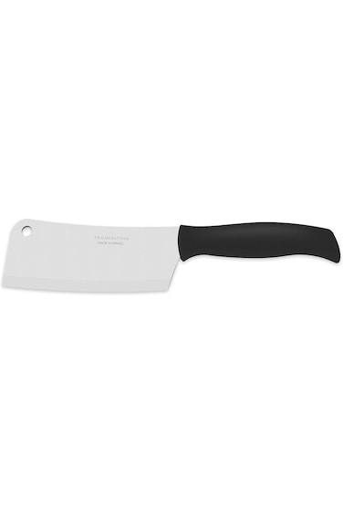 Tramontina Athus 5 Inches Cleaver Knife with Stainless Steel Blades and White Polypropylene Handles
